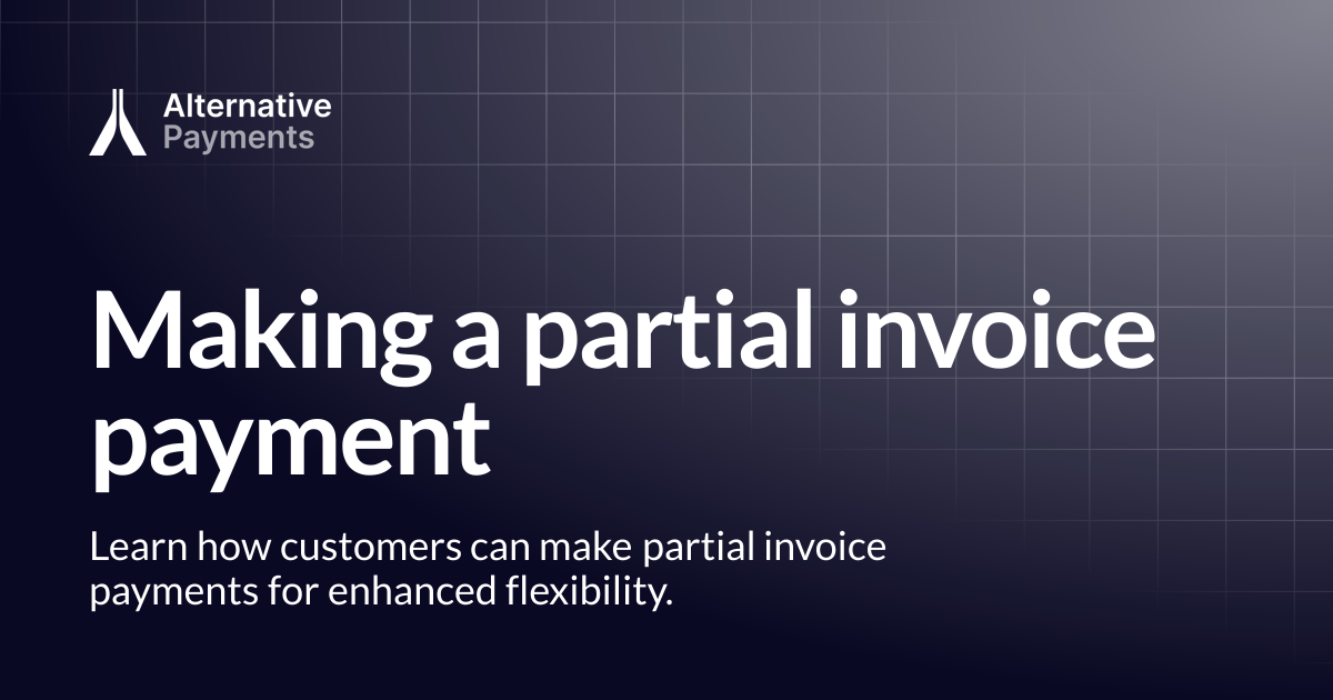 Making a partial invoice payment | Help Center