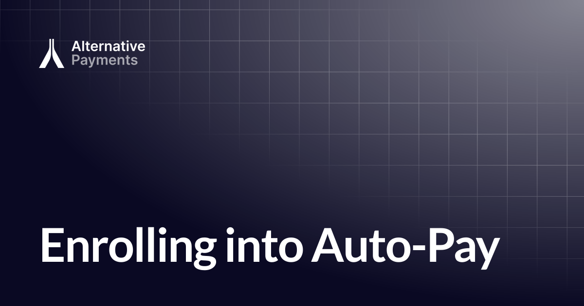 Enrolling into Auto-Pay | Help Center