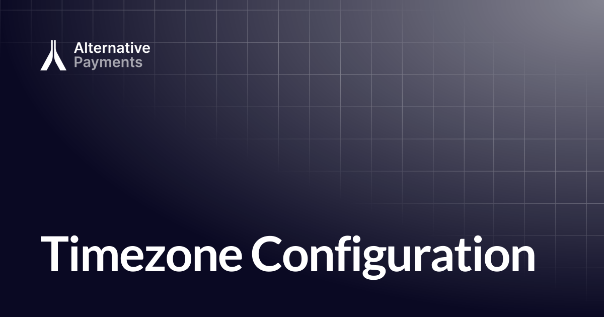 Timezone Configuration | Help Center