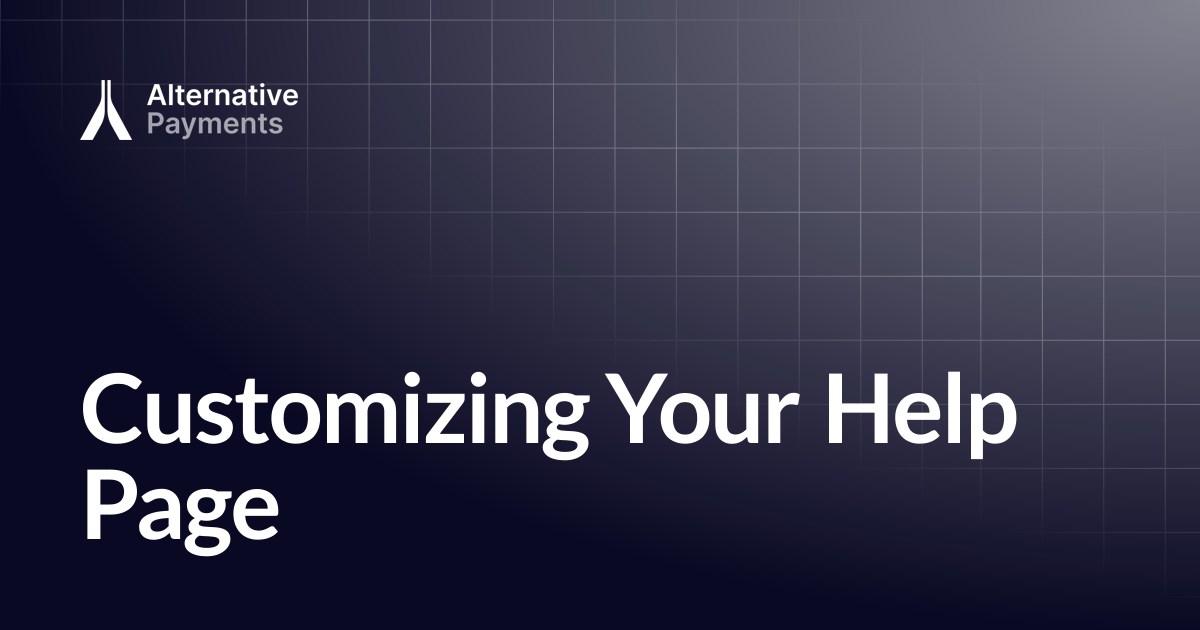 Customizing Your Help Page | Help Center